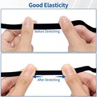 Elastic Band For Sewing 1 2 Inch Wide 12 Yards    12 Black 