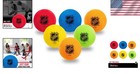Franklin Sports Mini Indoor Hockey Balls - 2  Soft Foam Set - 6 Colorful Balls