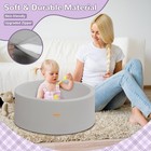 Harbolle Baby Ball Pit 27 6  Soft Round Memory Foam Pits Not 27 6   Gray 