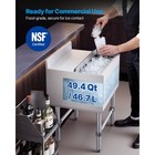 Uimoso 49 4 Qt Commercial Ice Bin 18 X 18 In Underbar Ice Bin With Sliding Cover