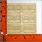 Us Scott Ox38 Officially Sealed Stamp Post Office Dept Block Of Six Gray Black