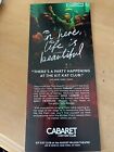 Cabaret Adam Lambert Aulii Cravahlo Broadway Flyer Musical Moana 