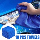 10pcs Microfiber Cleaning Cloth Cleaning Rags Reusable Kitchen Towels Car Wash