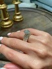 3ct Round Cut Lab Created Diamond 14k White Gold Fn Engagement Bridal Ring Set