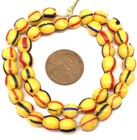 24 Fine Old Venetian Antique Wound Drawn African Glass Trade Beads- 7721