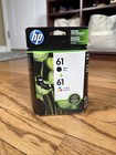 New Genuine Oem Hp 61 Black Tri Color Ink Cartridges Combo 2-pack Exp 2021