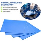 Olcana 4 Pieces Silicone Thermal Pads 100 X100mm 0 5mm 1mm 1 5mm 2mm Highly    