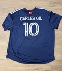 Adidas New England Revolution Carles Gil  10 Soccer Jersey Mls Men 3xl Blue red