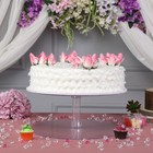 1 Tier 18  Acrylic Clear Cake Stand Wedding Birthday Cupcake Display Cake Tower
