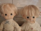 Vintage Precious Moments Jesus Loves Me Blonde Boy And Girl  1985  14 