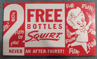 1959 Squirt Soda 2 Bottle Cardboard Carrier  f-2 