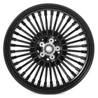 16  Fat Spoke Rear Abs Wheel Rim Cush Drive For Harley Street Road Glide 09-24