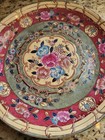 Set Of 2 Oriental 10 In 4 7 Lbs Accents Plates Handpainted Flowers And Stamped