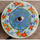 Vtg Daher Design Asian Florals   Birds Lidded Tin Box Made In England 2 5x7 In