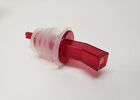 6x Red Liquor Bottle Screened Pour Spouts Fits Patron 750  Most 1 75ltr 1 2gl