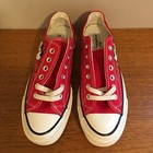 Custom Embroidered Converse Chuck Taylor All-stars- New  Red Low Vietnam M 6 W 8