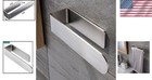 Sleek 8-inch Self-adhesive Towel Bar     Modern Brushed Steel Bathroom Accessory