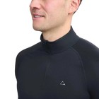 Paradox Men s 1 4 Zip Merino Blend Performance Base Layer Top  Black