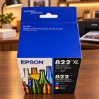 Genuine Epson 822xl T822xl-bcs Ink Combo Black Xl C m y Exp 2027 