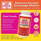 Mod Podge Gloss Waterbase Sealer  Glue  And Finish  16 Fl Oz 