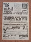 The Texas Chain Saw Massacre Movie Flyer Chirahi Mini Poster Japanese Tracking