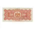El Banco De Estado De Chihuahua Mexico 20 Pesos Banknote Serie A 1913