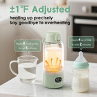 Portable Bottle Warmer For Travel 45w Fast Charging Milk Warmer 17oz   Large Cap