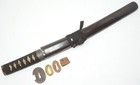 Antique Edo Period Japanese Tanto Koshirae Fitting Set Small Tsuba Sageo 0727g18