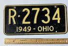 1949 And 1959 Ohio License Plate Excellent  Condition 3 Plates