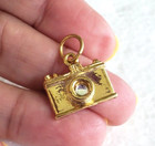 Vintage Mary Kay  Camera Gold Tone Charm Award Pendant 3 4 