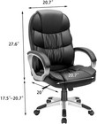 Office Chair High Back Ergonomic Computer Desk Chair Pu Leather Executive Chair