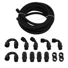 Nylon Ptfe Fuel Line Hose Fittings Kit 4an 6an 8an 10an E85 Braided 10ft 20ft