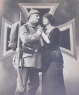 Wwi German Postcard - Soldier With Frau  Rifle   Pickelhaube  Iron Cross 1915