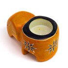Elephant Tea Light - Orange