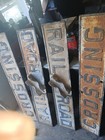 Vintage Railroad Crossing Sign Cast Iron 