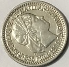 1890 Haiti  10 Centimes Silver Km-44