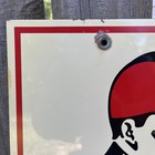 Clarion Radio Vintage Painted Metal Double Sided Sign