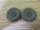 Vintage Marx Truck Or Jeep Set Of 2 Soild Rubber Tires 11 00x20 For Parts