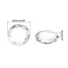 Flat Back Round Acrylic Rhinestones 25mm White Crystal Crafts 25 Pcs Diy Gem
