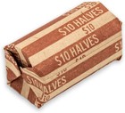 Half Dollar Coin Wrappers  100 Flat Striped Coin Wrappers