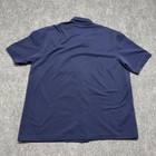 Vintage Lacoste Mens Size 10 Navy Blue Short Sleeve Button Down Shirt Crocodile