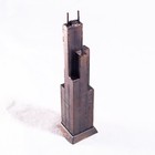 Sears Willis Tower Chicago Souvenir Metal Model Miniature Replica Figurine