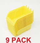 Wallpeg Pegboard Bins Quality Pegboard Kits 12 - 3 Pack For 1 4  And 3 16  Hole 