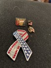 Vintage Patriotic Lapel Pins   Lot Of Four 