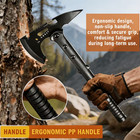 15  Tactical Camping Survival Axe Multi-tool Hatchet - Black Camp Tomahawk New