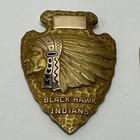 2 Vintage Gold Filled Black Hawk Indians Arrowheads 1 5    X 1    Nice Detail