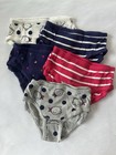 Baby Gap Toddler Girl Size 4-5 Bikini Brief 5 Pair Bears Stripes   Hearts Nwt