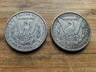 Us Morgan Silver Dollars 2 Coins Circulated Details Pre 1904 Lot S20