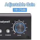 Microphone Preamp With 75db Gain And 48v Phantom Power For Dynamic Mics