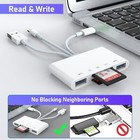 5 In 1 Memory Card Reader Usb 3 0 Otg Adapter Sd Card Reader For Iphone ipad